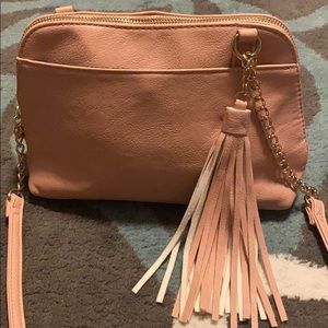 Pink crossbody purse